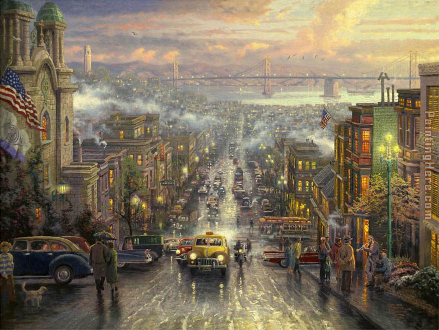 Thomas Kinkade The Heart of San Francisco